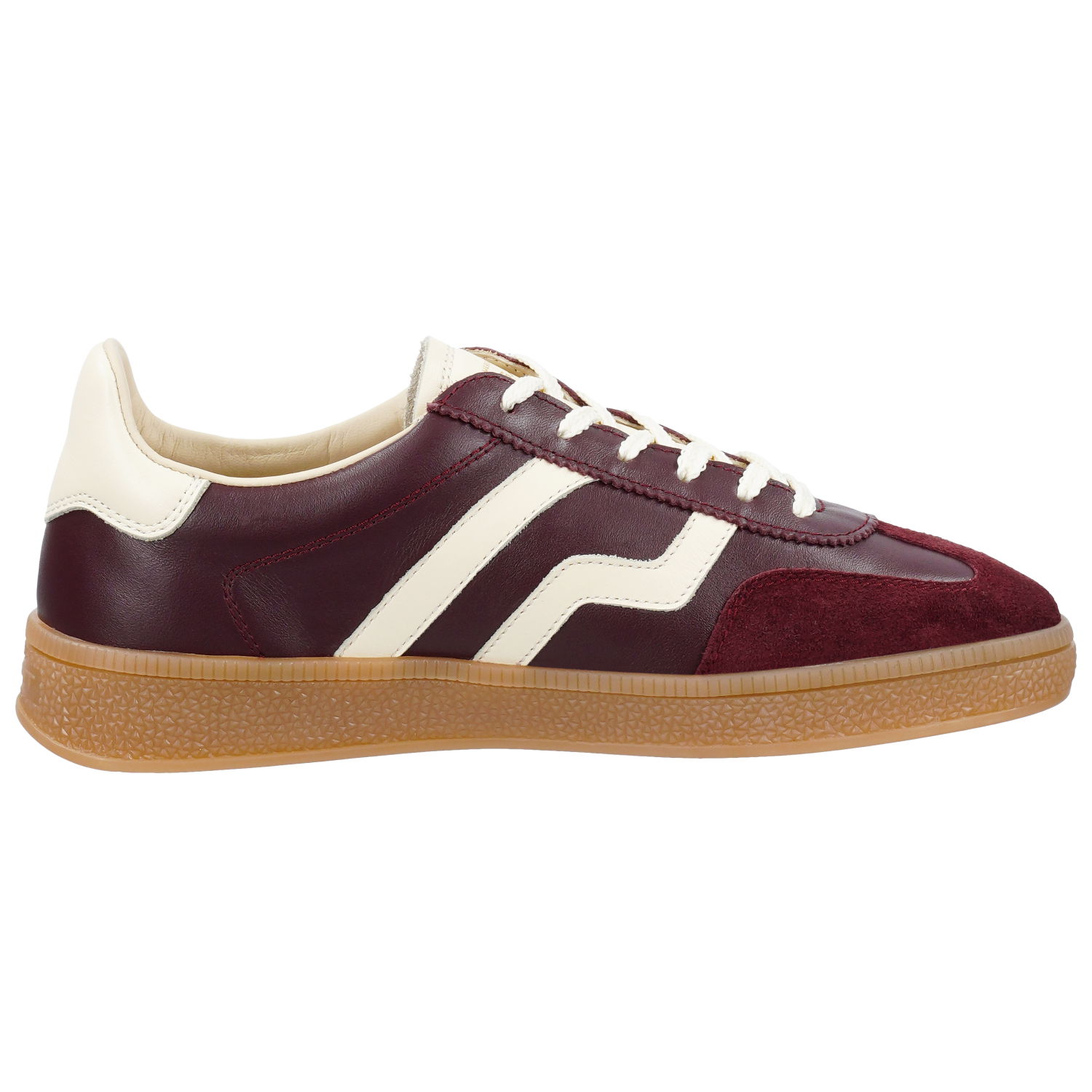 Gant Cuzima Sneaker aus Glatt- und Veloursleder in port wine rot
