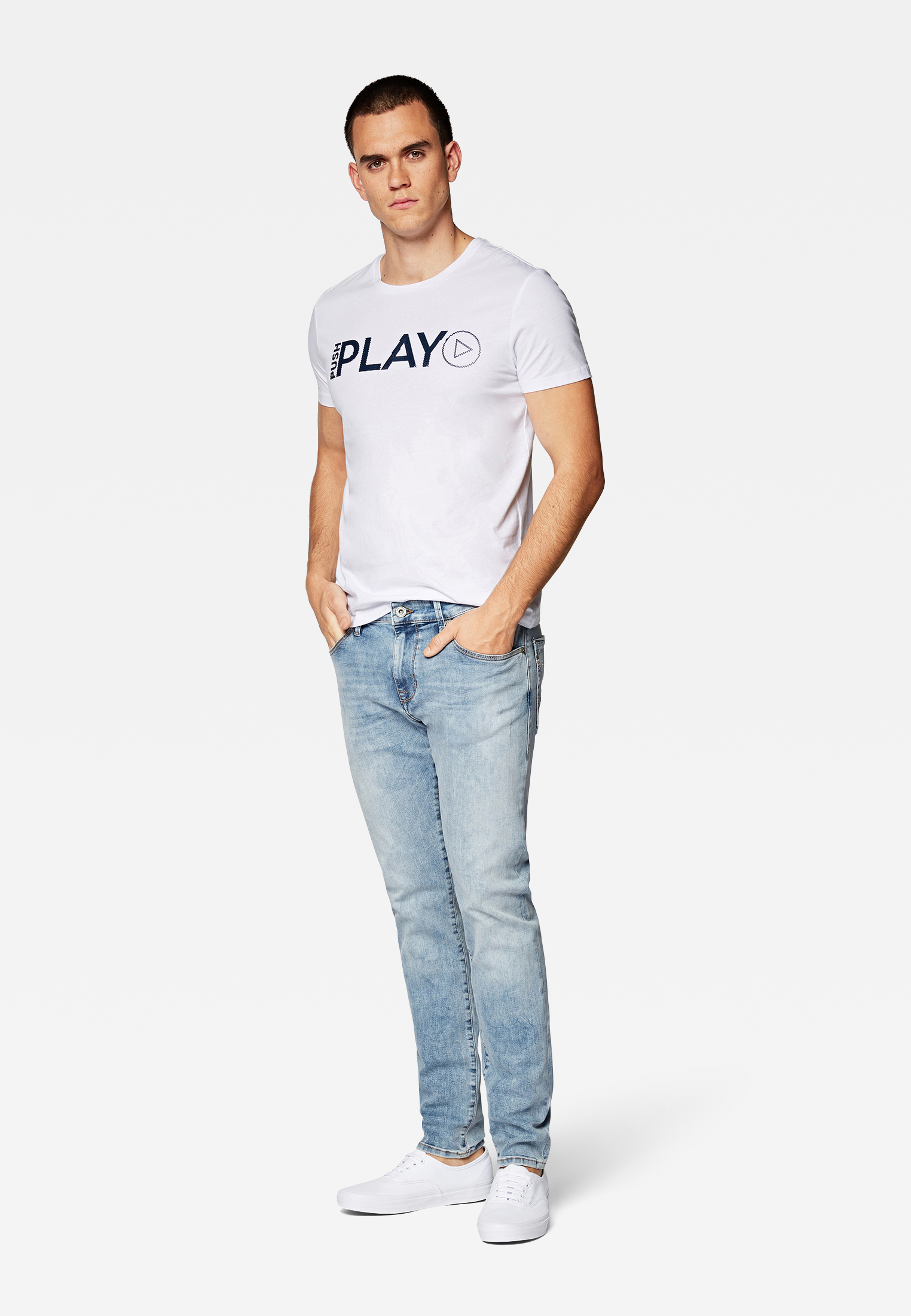 Mavi James super skinny Jeans mit niedriegen Leibhöhe Blau Bleched Mavi James super skinny Jeans mit niedriegen Leibhöhe Blau Bleched