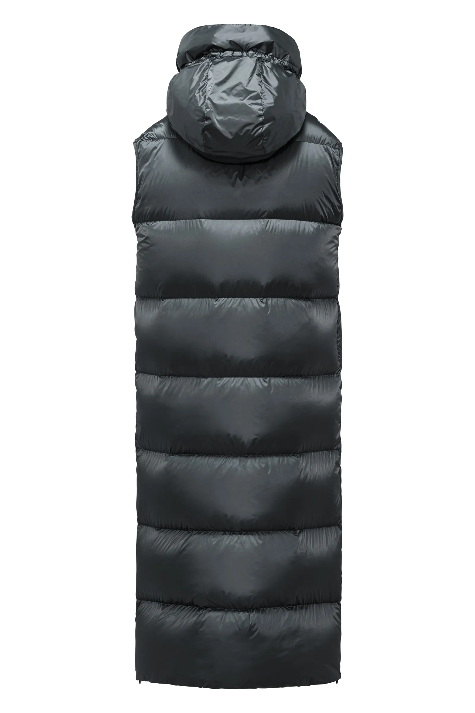 BomBoogie Damen Daunenweste aus Bright Nylon - Pola Down Vest in schwarz