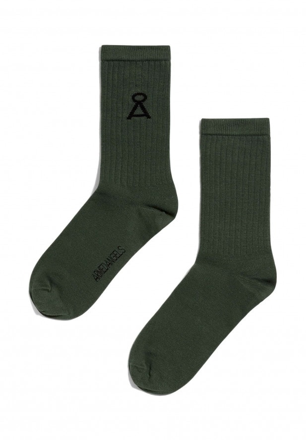 Armedangels Armedangels SAAMU Socken aus Bio-Baumwoll Mix forest green 