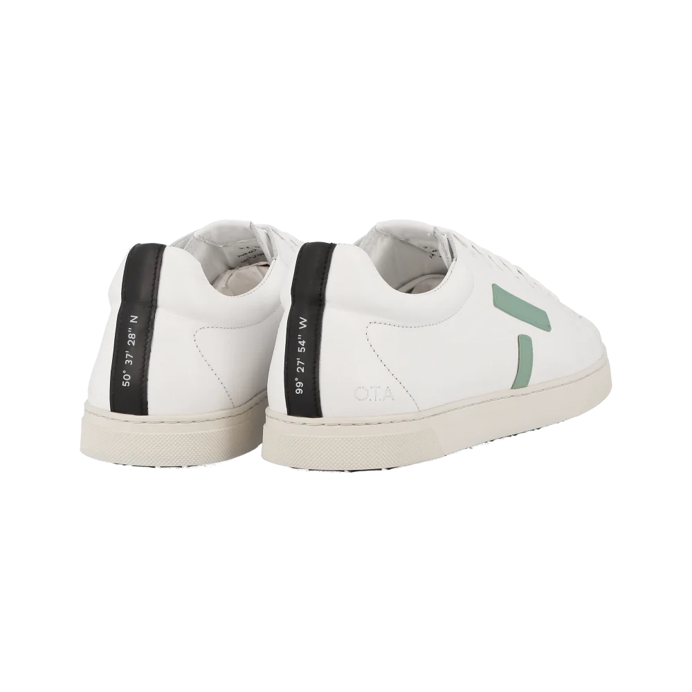 O.T.A Paris On The Asphalt Leder Sneaker KELWOOD in weiß /menthol O.T.A Paris On The Asphalt Leder Sneaker KELWOOD in weiß /menthol