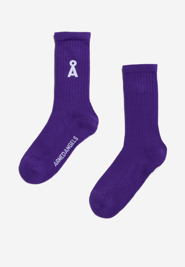 Armedangels SAAMUS BOLD Socken Regular Fit aus Bio-Baumwoll Mix in indigo lilac