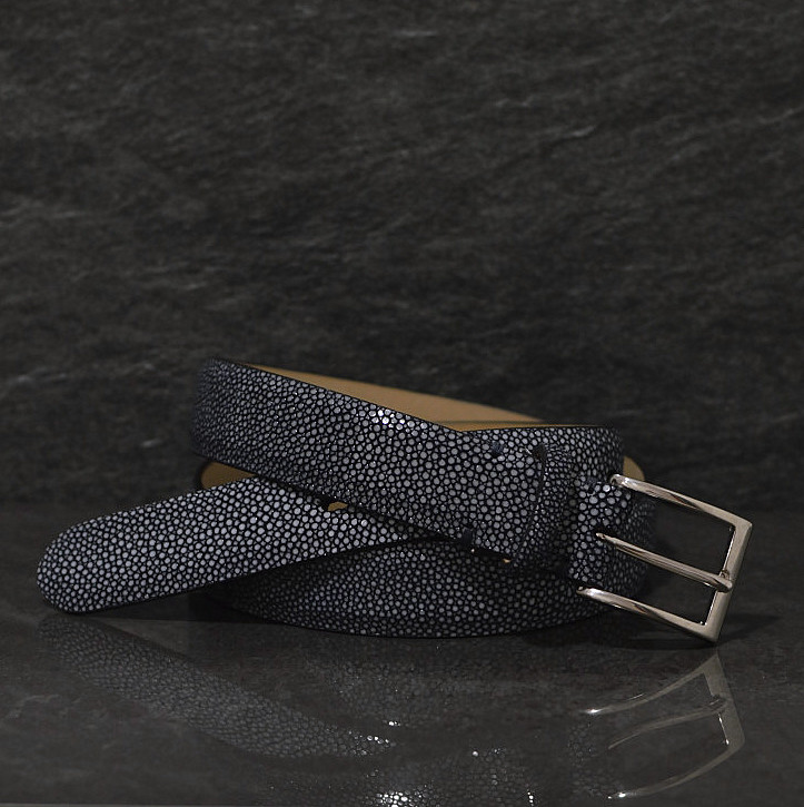 Fausto Colato Damen Rochenleder Gürtel Galuchart 3,0cm razza
