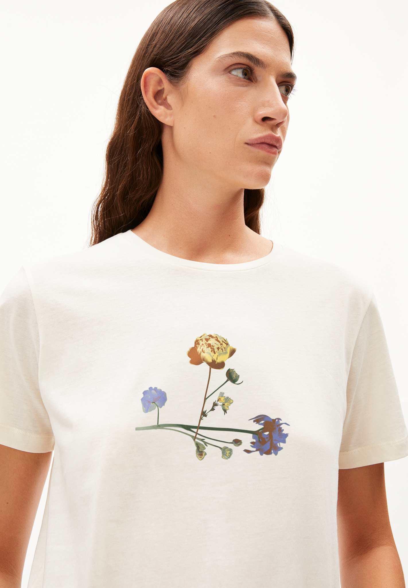 Armedangels MAARLA LITAA T-Shirt Relaxed Fit aus Bio-Baumwolle in oatmilk Armedangels MAARLA LITAA T-Shirt Relaxed Fit aus Bio-Baumwolle in oatmilk