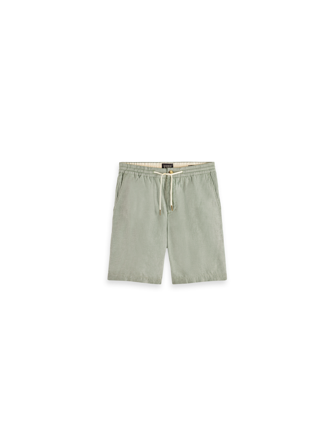 Scotch&Soda FAVE- COTTON/LINEN TWILL BERMU in army Leinen Short 