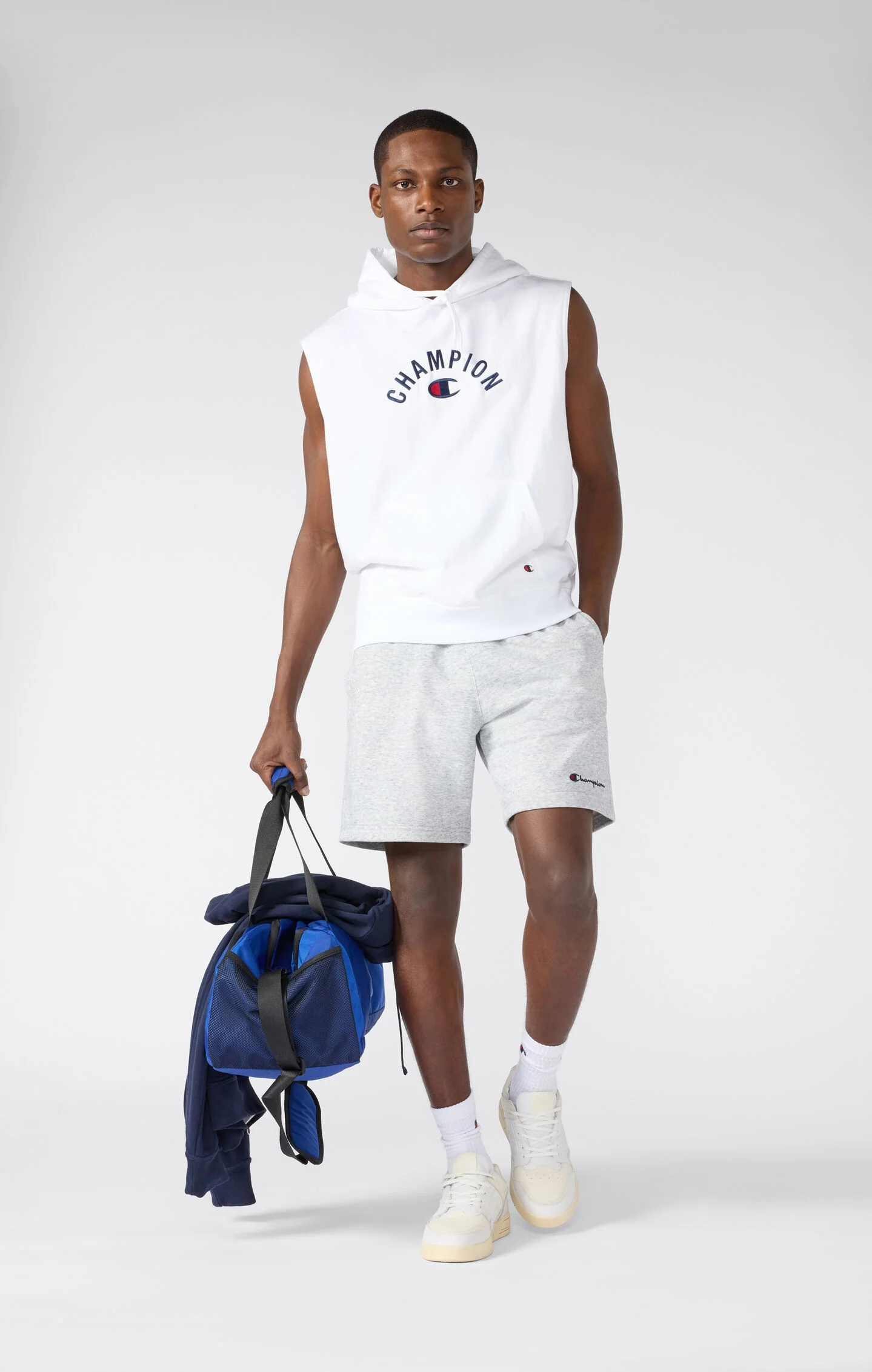Champion Leichte Icons Bermuda-Shorts für Herren in Hellgrau Champion Leichte Icons Bermuda-Shorts für Herren in Hellgrau