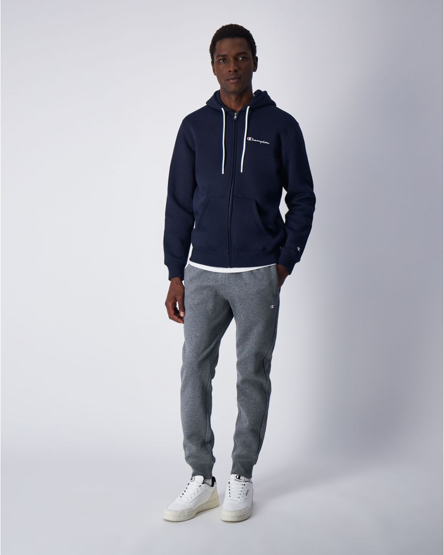 Champion Fleece-Kapuzenpullover mit durchgehendem Reißverschluss und Stickerei in blau Champion Fleece-Kapuzenpullover mit durchgehendem Reißverschluss und Stickerei in blau
