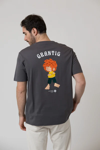 Bavarian Caps T-Shirt Grantler Klub  Pumuckl - dunkelgrau / Grantig