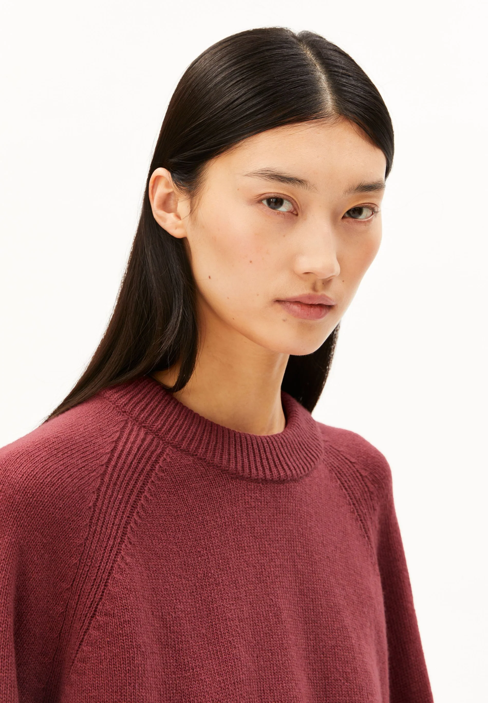 Armedangels WOLL-STRICKPULLOVER Bio-Woll Mix (recycelt) in velvet ember