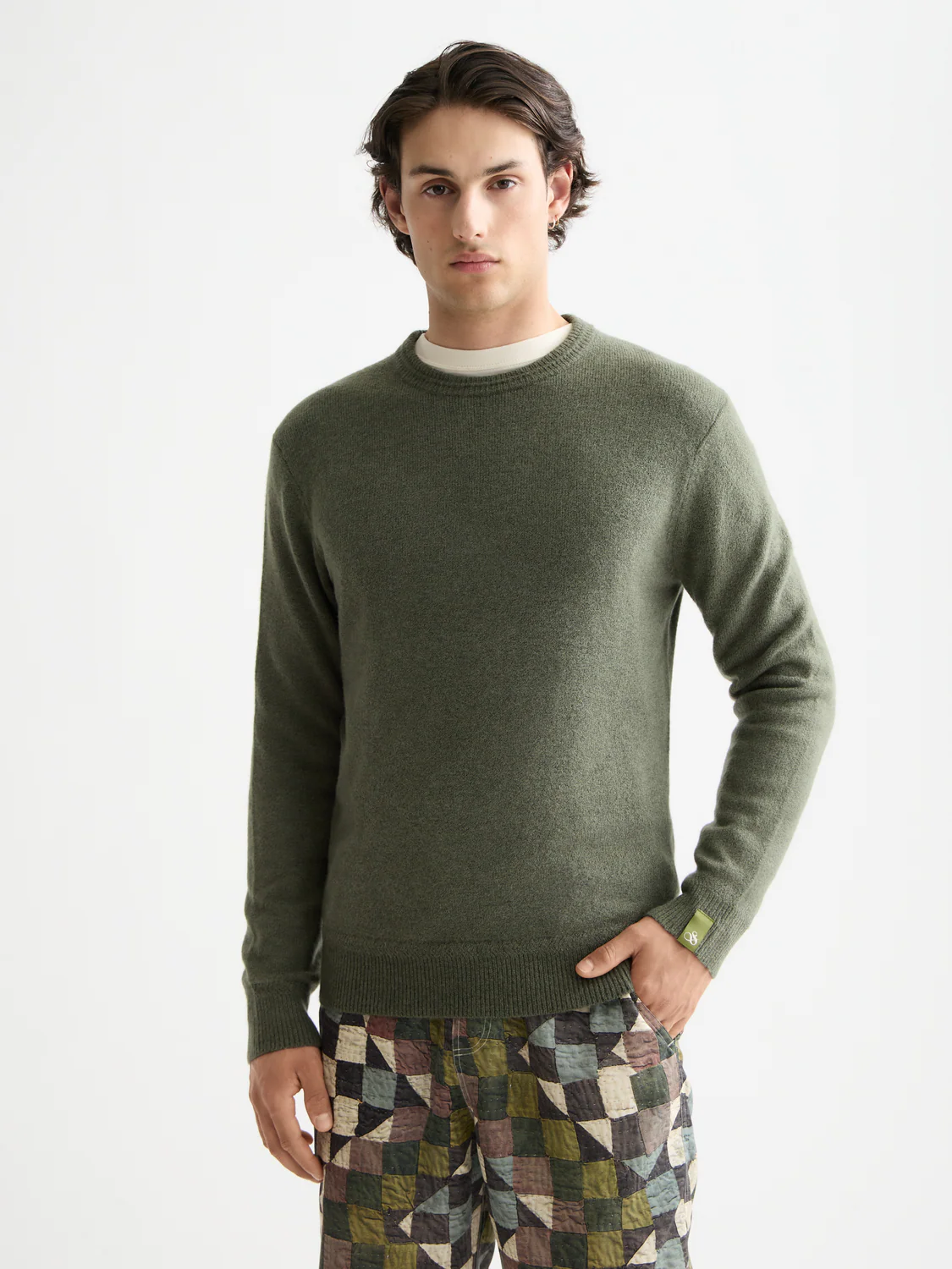 Scotch & Soda Soft knit regular crew neck / Pullover in Thyme Scotch & Soda Soft knit regular crew neck / Pullover in Thyme