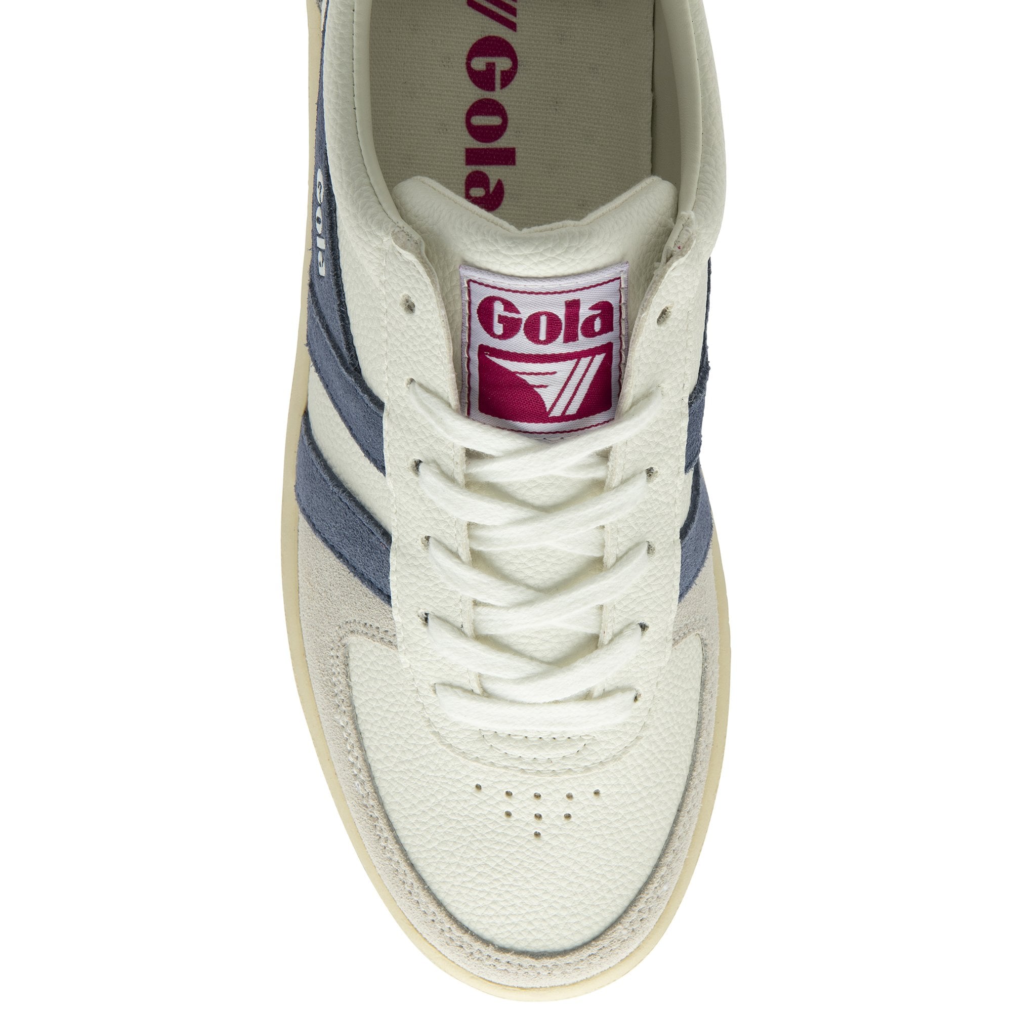  Gola Classics Women's Grandslam Trident Trainers White/Moonlight/Fuchsia