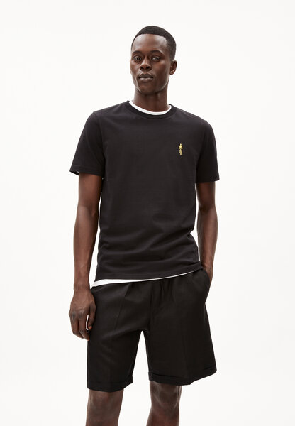 Armedangels JAAMES CYCLAA - Herren T-Shirt Regular Fit aus Bio-Baumwolle in schwarz Armedangels JAAMES CYCLAA - Herren T-Shirt Regular Fit aus Bio-Baumwolle in schwarz