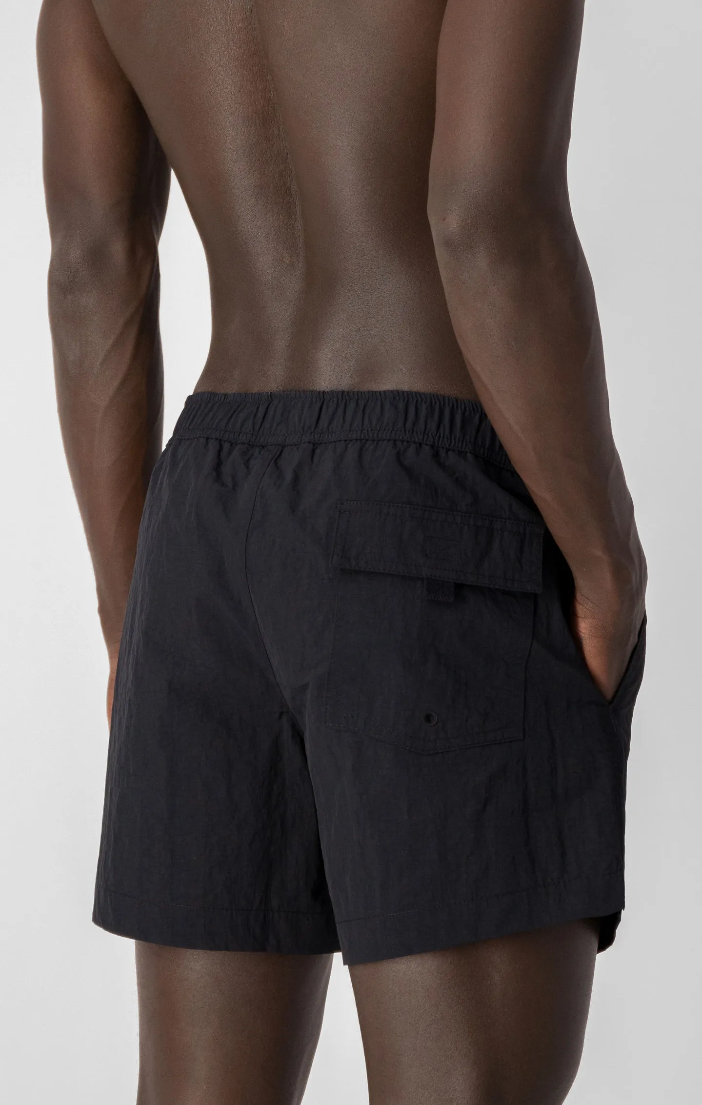 Champion Badeshorts mit Printlogo-Schriftzug in schwarz Champion Badeshorts mit Printlogo-Schriftzug in schwarz