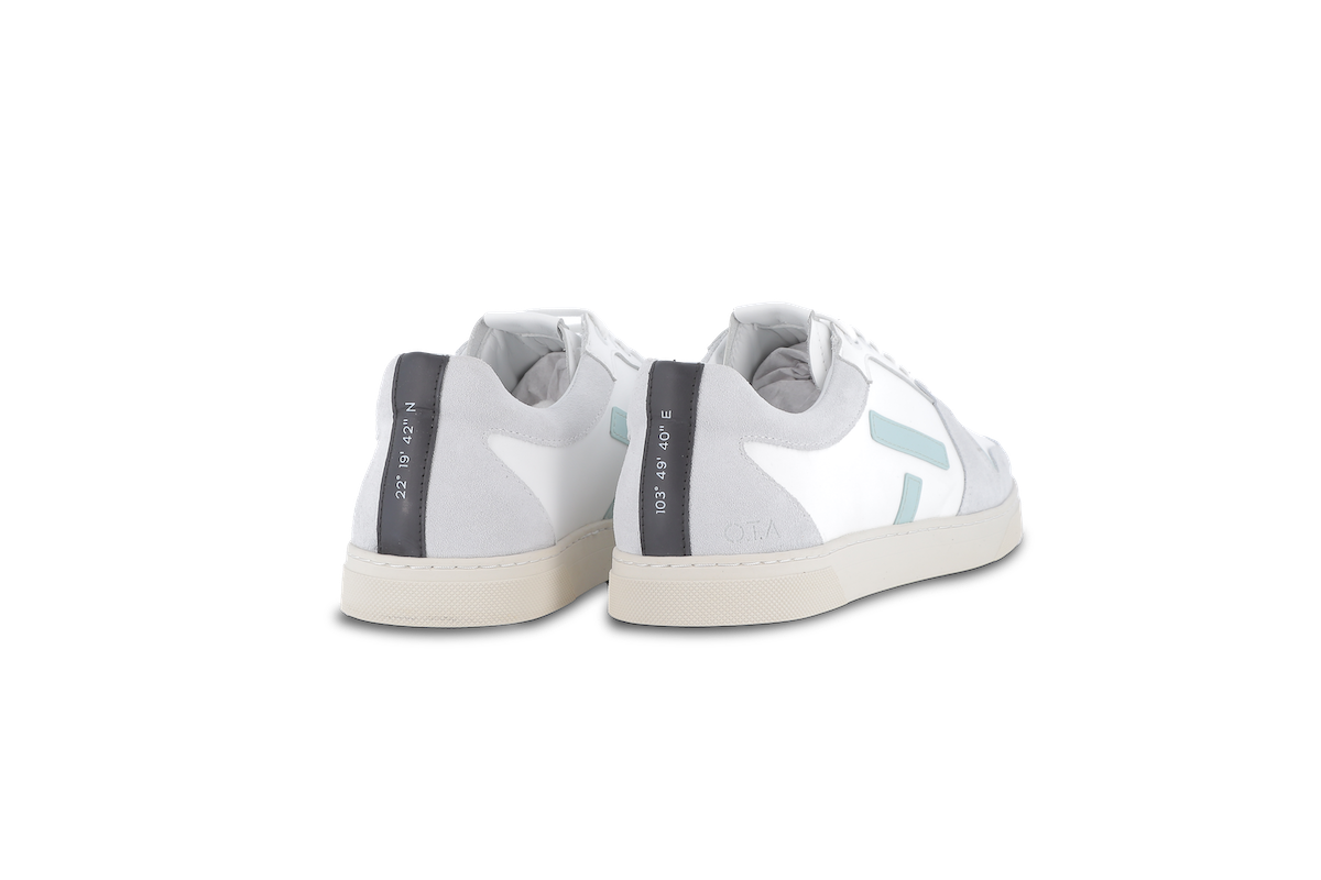O.T.A Paris On The Asphalt Leder Sneaker Sansaho in weiss / menthol O.T.A Paris On The Asphalt Leder Sneaker Sansaho in weiss / menthol