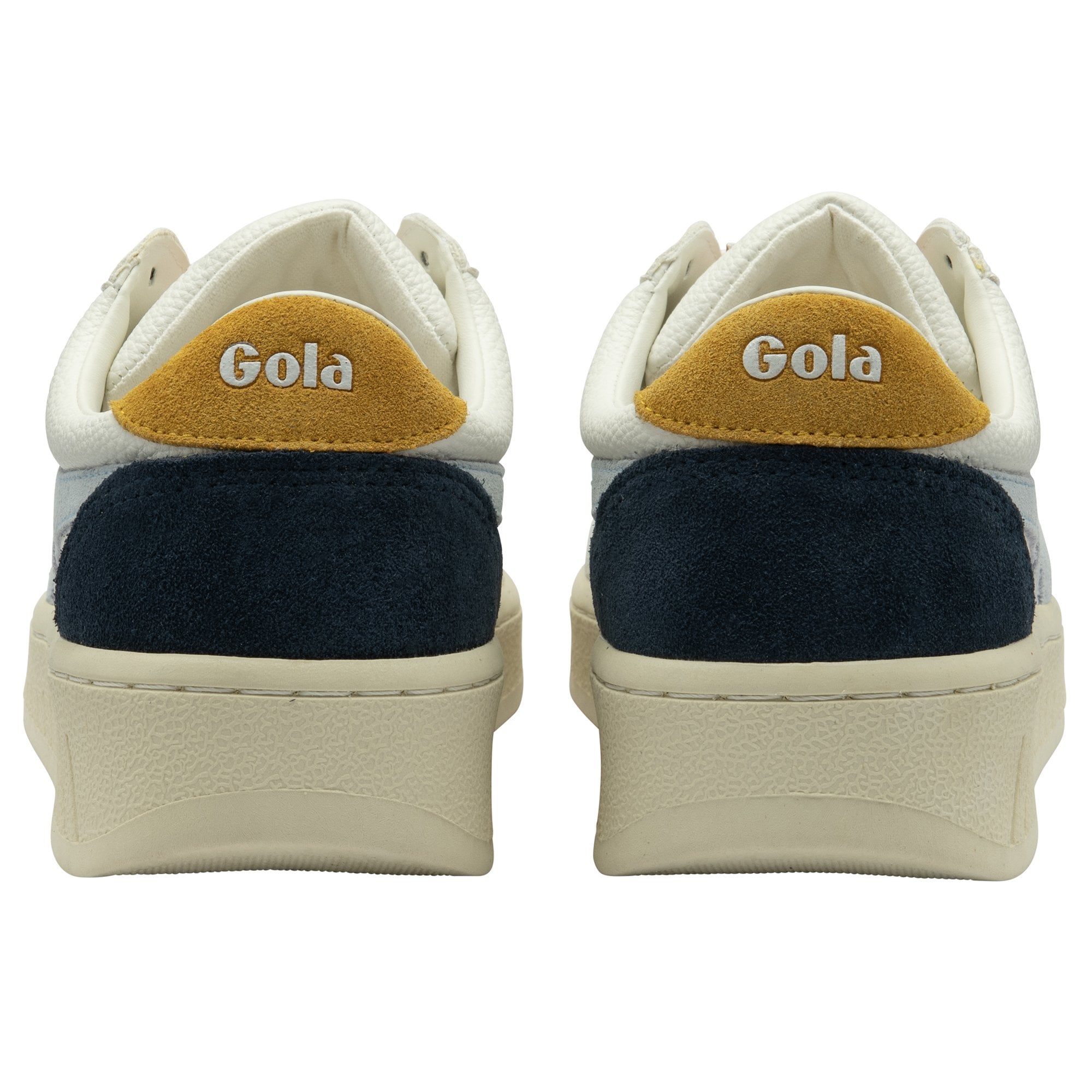  Gola Classics Women's Grandslam Trident Trainers Sneaker in White/Ice Blue/Sun