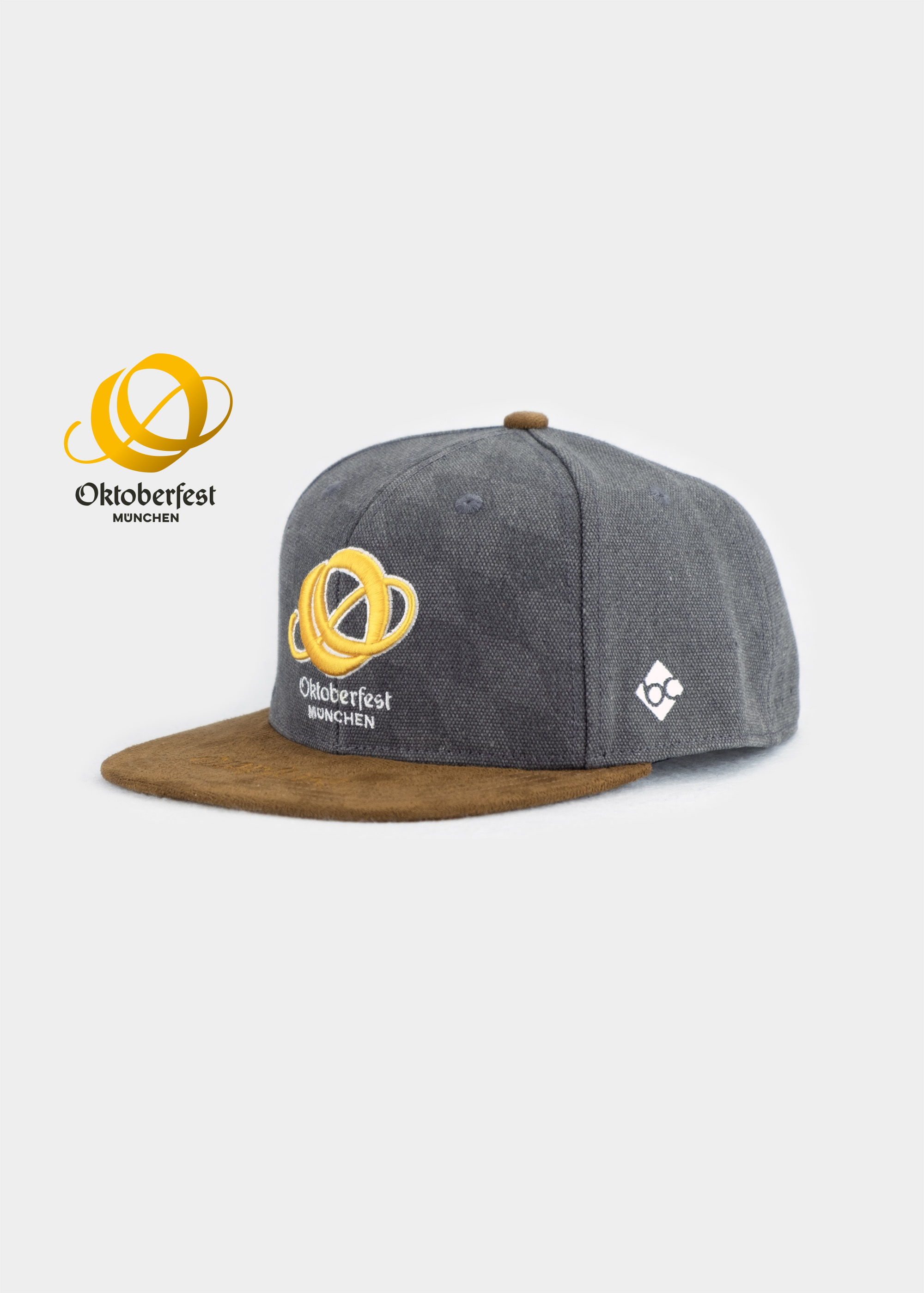 bavarian caps Cap "Oktoberfest München" - dunkelgrau (Snapback) CO62