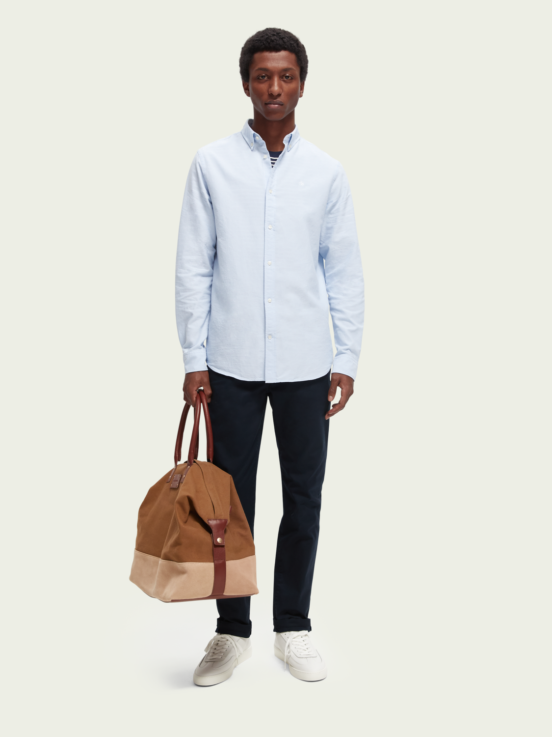 Scotch&Soda ChinoMott super-slim fit aus organic cotton in Night Scotch&Soda ChinoMott super-slim fit aus organic cotton in Night
