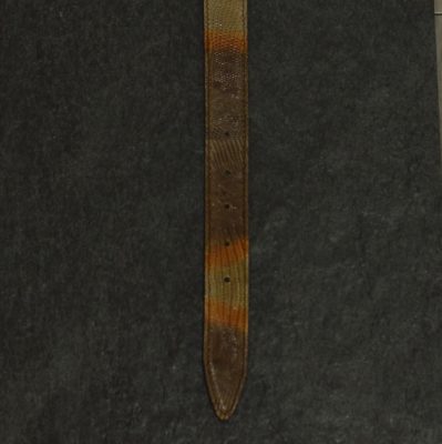 Ralph Gladen Lizard Gürtel Breite 3,0cm in braun orange / Eidechsenleder