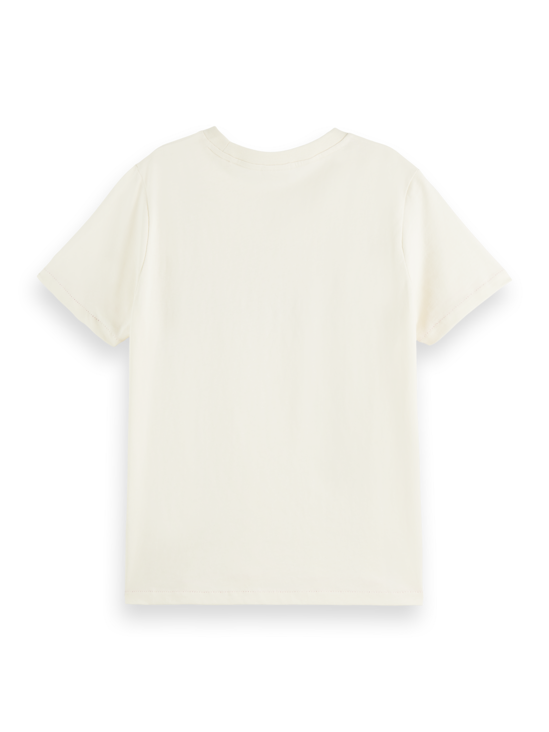 Scotch&Soda Damen T-Shirt im Relaxed Fit aus Bio-Baumwolle in Vanilla