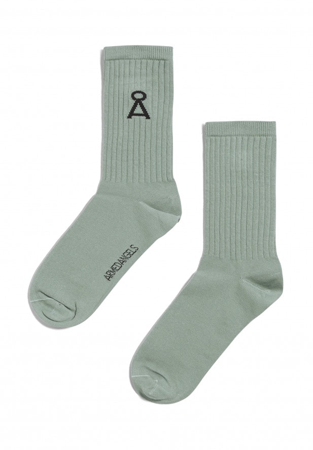 Armedangels SAAMU Socken aus Bio-Baumwoll Mix sage green 
