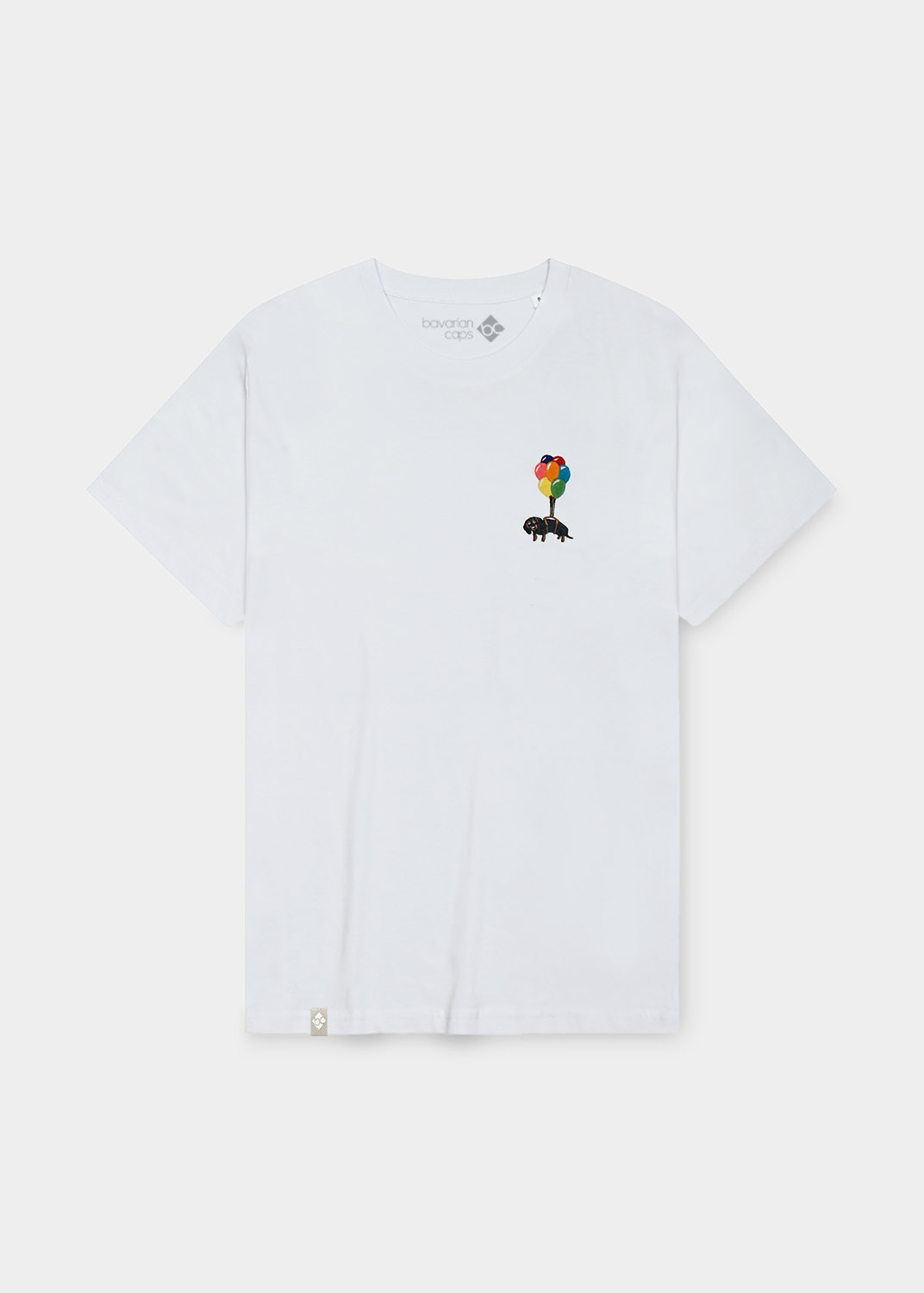 Bavarian Caps T-Shirt "Dackelexpress: Stick" - weiß für Damen