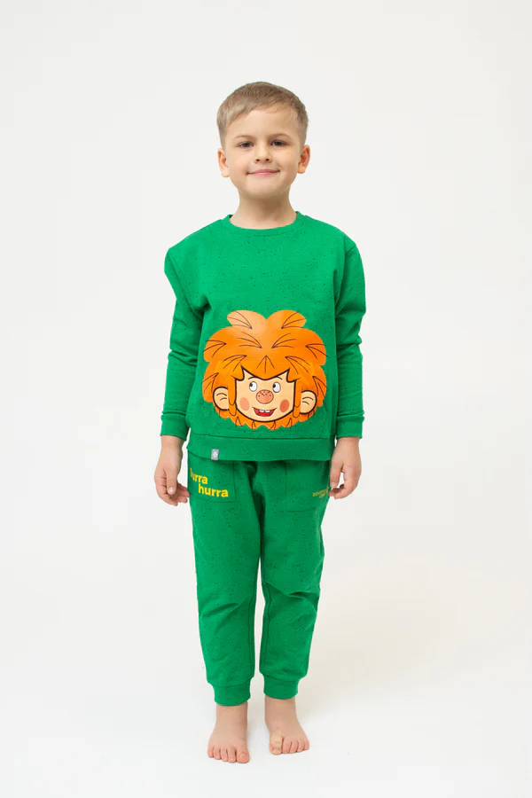 Bavarian Caps Jogging-Set "Pumuckl" - dunkelgrün (Kinder) - KS26-2