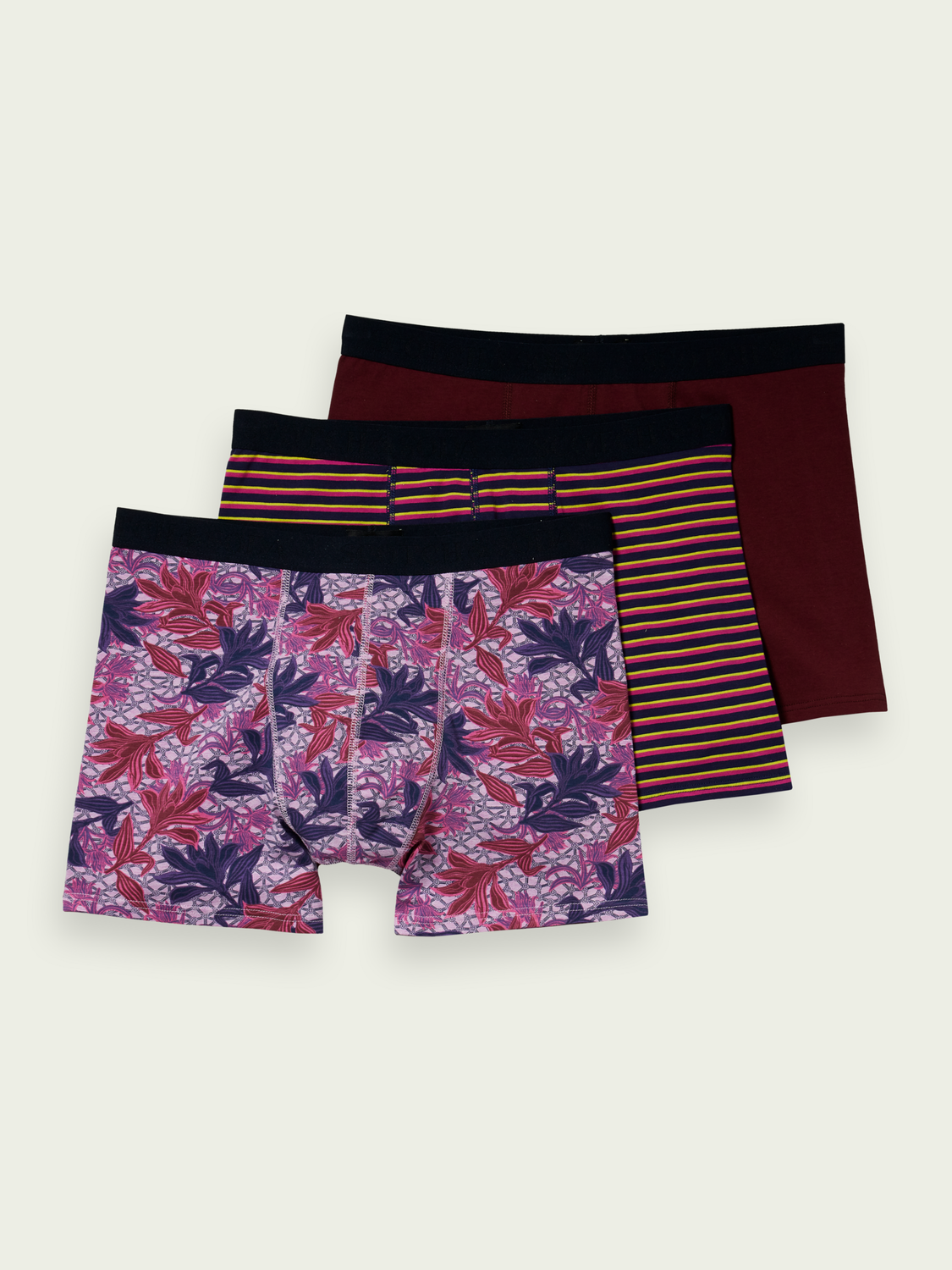 Scotch&Soda Boxershorts im 3er-Pack Combo 0221 verschiedenen Designs 