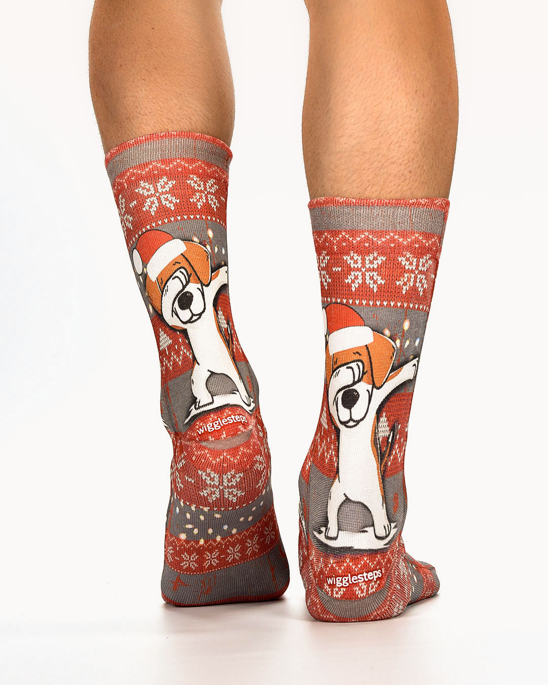 Socken wigglesteps Unisex Socks Fun Dog Weihnachtssocken 