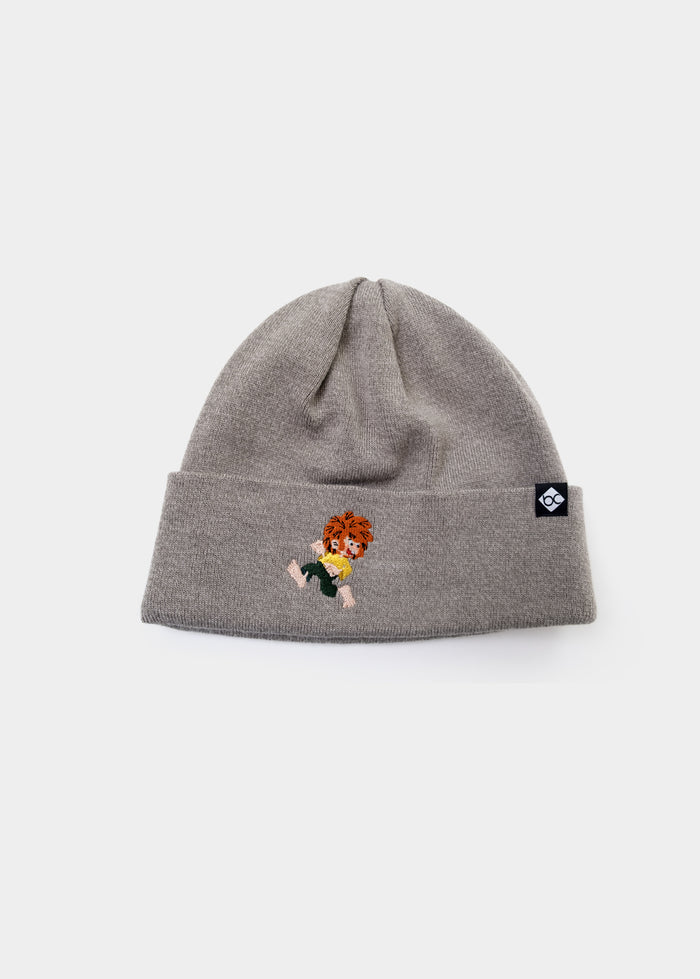 Bavarian Caps - Unisex Stick-Haum "Pumuckl läuft" - beigegrau / Mütze