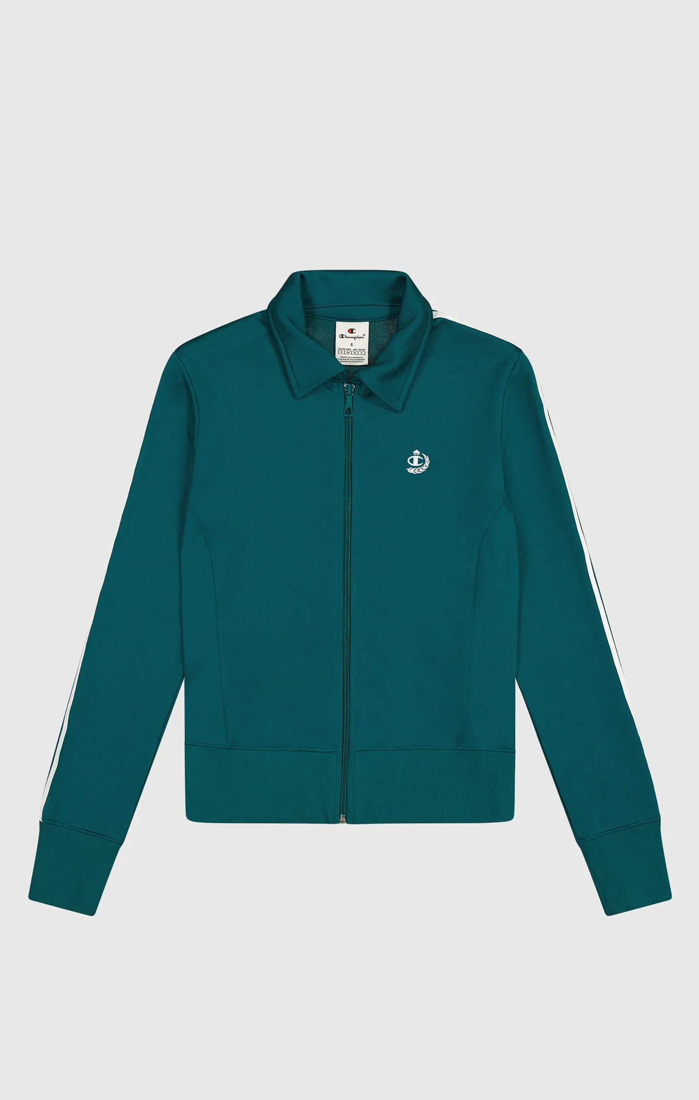 Champion vom Tennis inspiriertes Sweatshirt mit Reißverschluss / Damen in Leuchtgrün