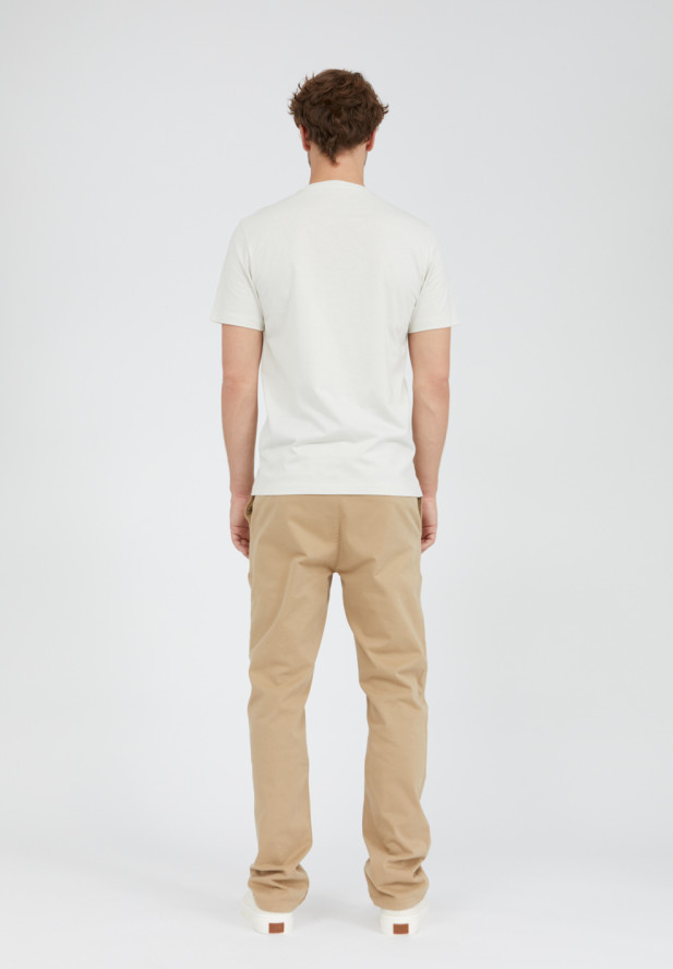 Armedangels JAAMES FISH T-Shirt aus 100% Bio-Baumwolle light linen Armedangels JAAMES FISH T-Shirt aus 100% Bio-Baumwolle light linen