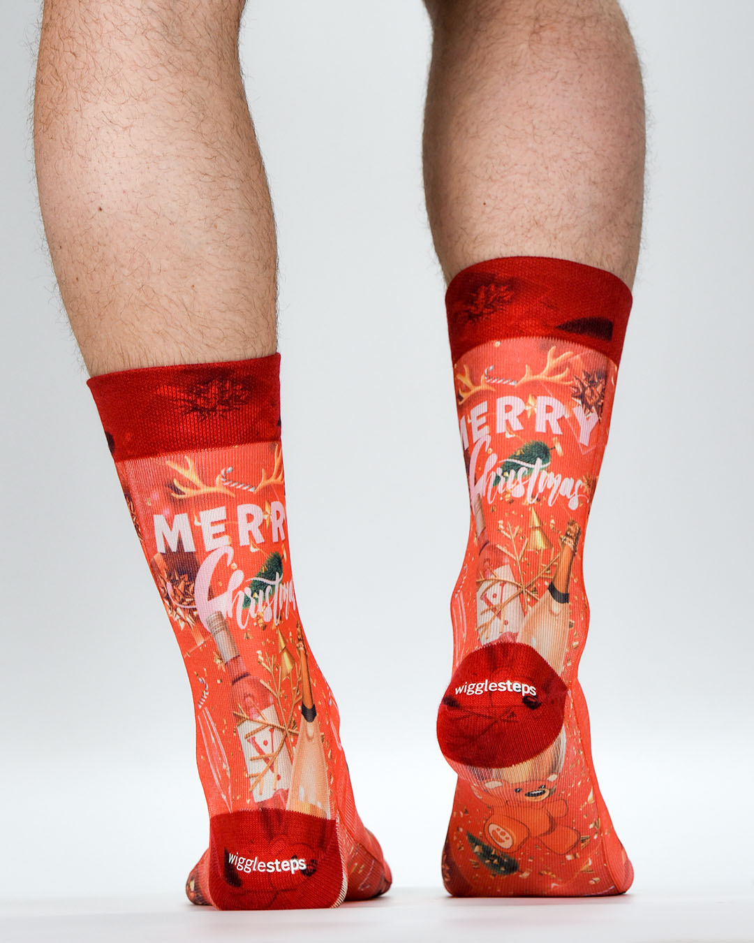 Socken wigglesteps Herren Socks Christmas Champagne / Weihnachtssocken