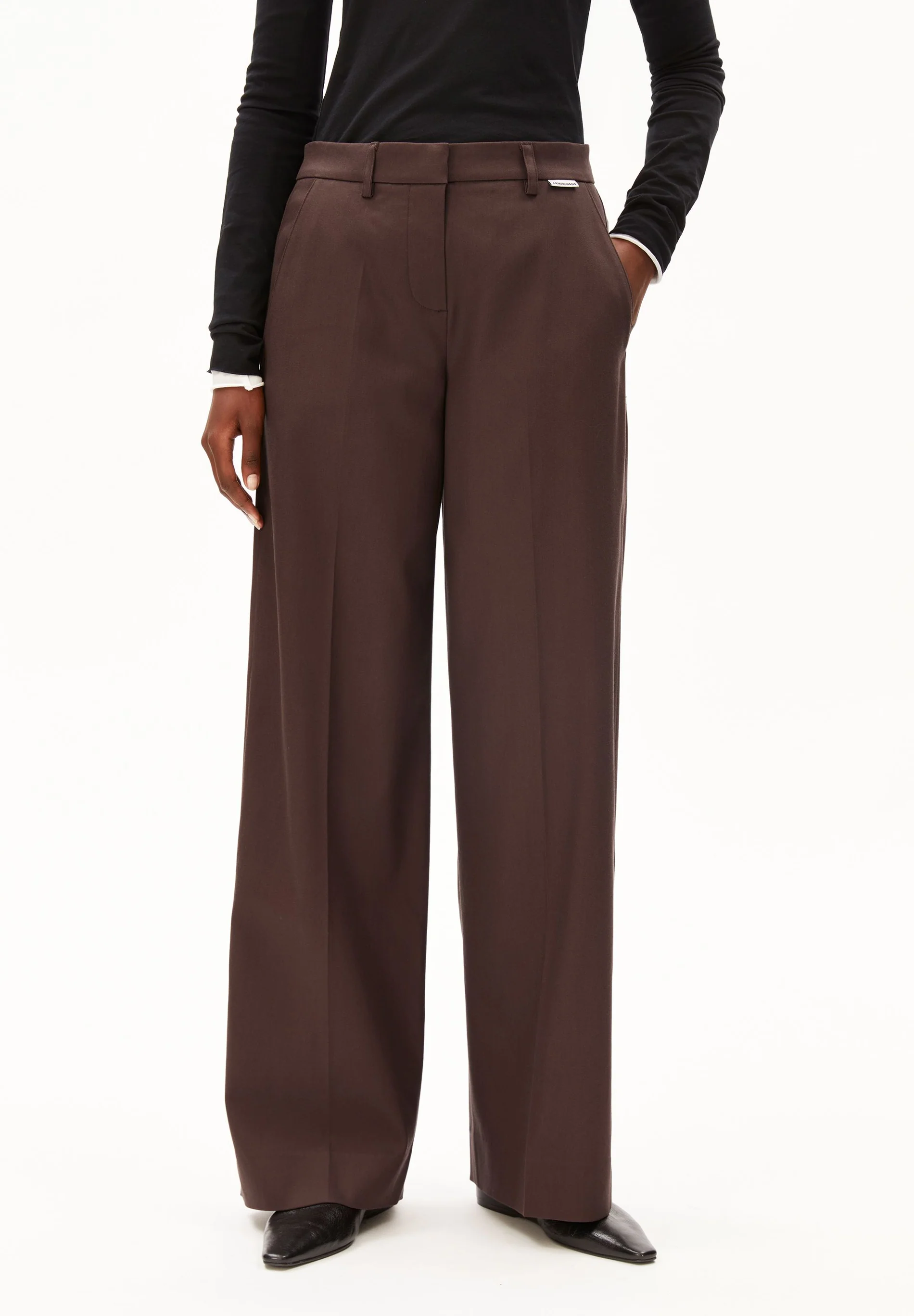 Armedagels LEANDRAA HOSE  aus TENCEL™ Lyocell Mix in claystone