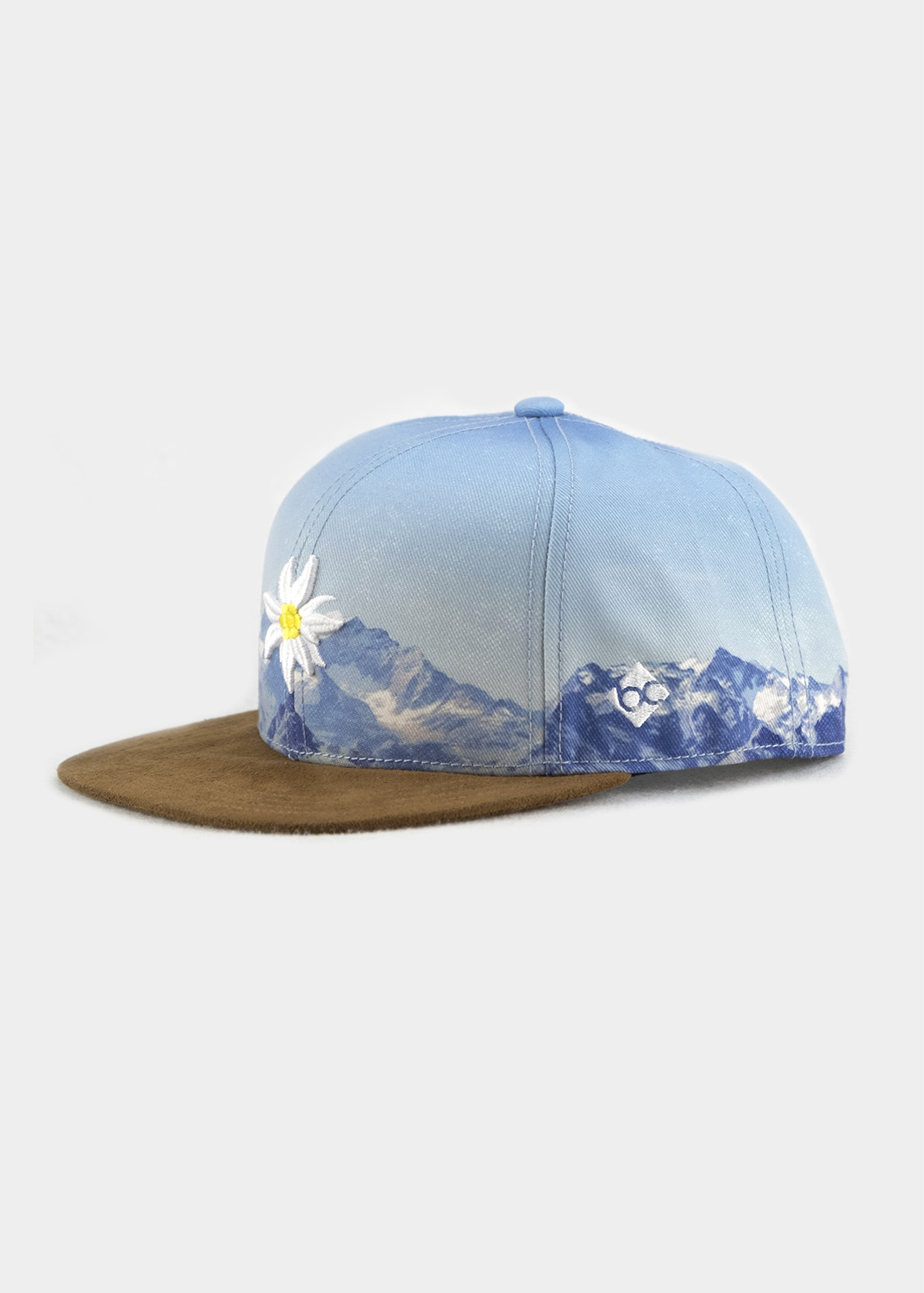 bavarian caps "Edelweiß Bergliebe" - Cap hellblau (Snapback)