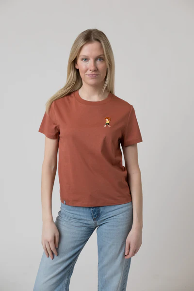 Bavarian Caps T-Shirt Pumuckl Grantig - rost, Damen