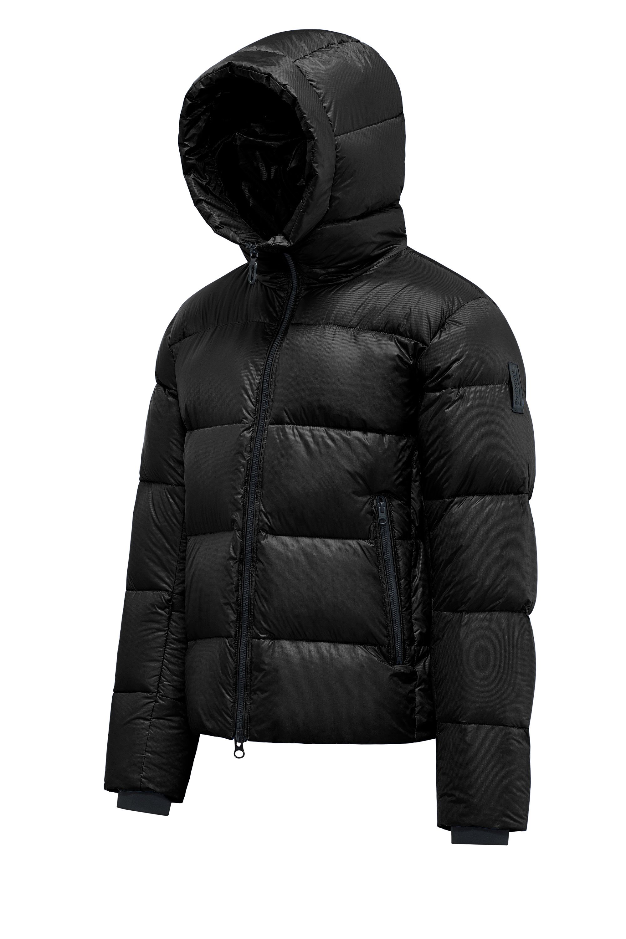 Bomboogie Helsinki Daunenjacke aus Micro-Ripstop Nylon in schwarz 