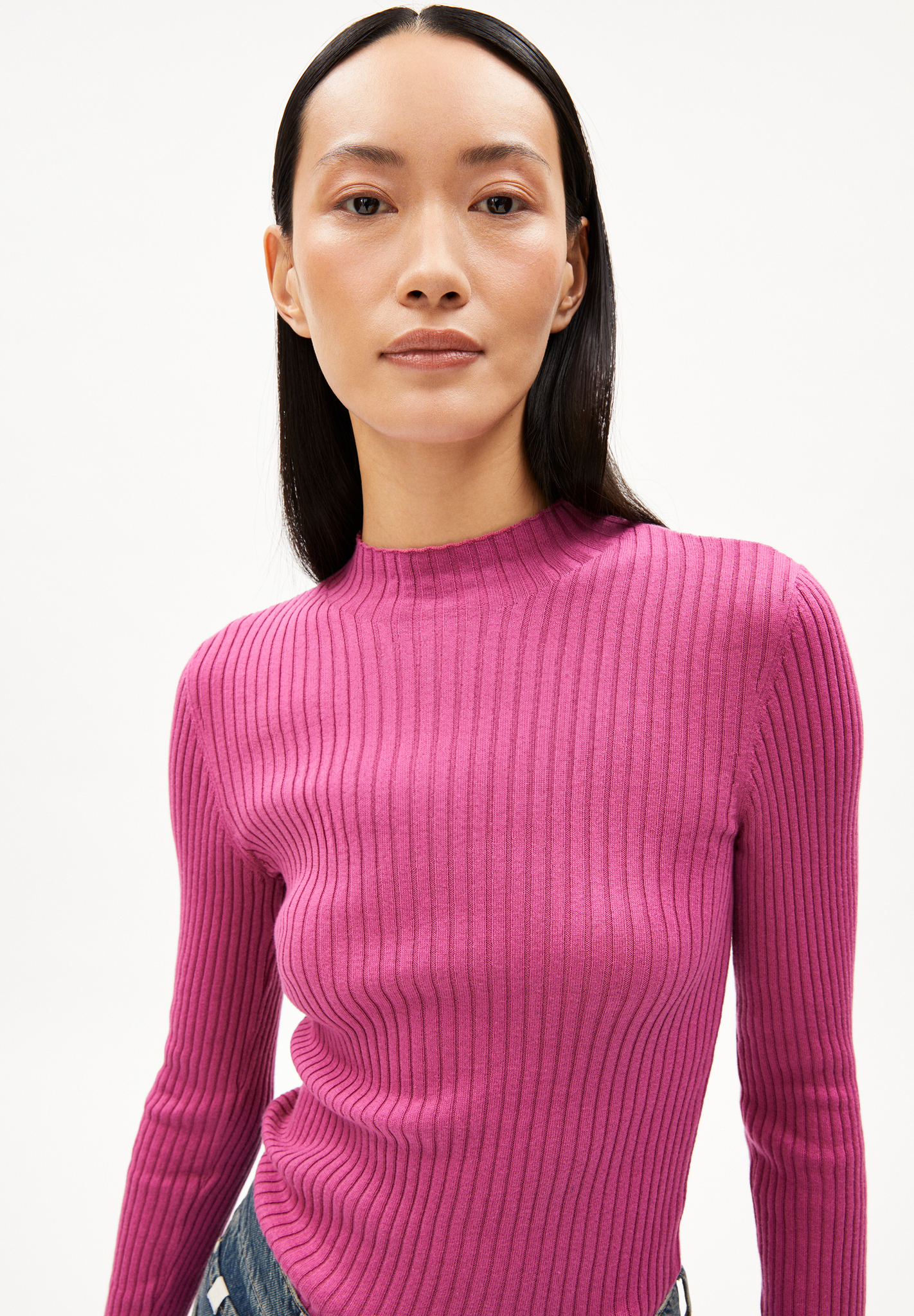 Armedangels ALAANIA Pullover Slim Fit aus Bio-Baumwolle in crushed berry Armedangels ALAANIA Pullover Slim Fit aus Bio-Baumwolle in crushed berry