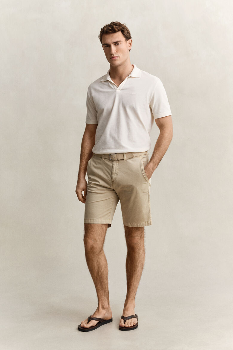 GANT Sunfaded Chinoshorts in Oat beige / Kurze Hose aus Baumwolle