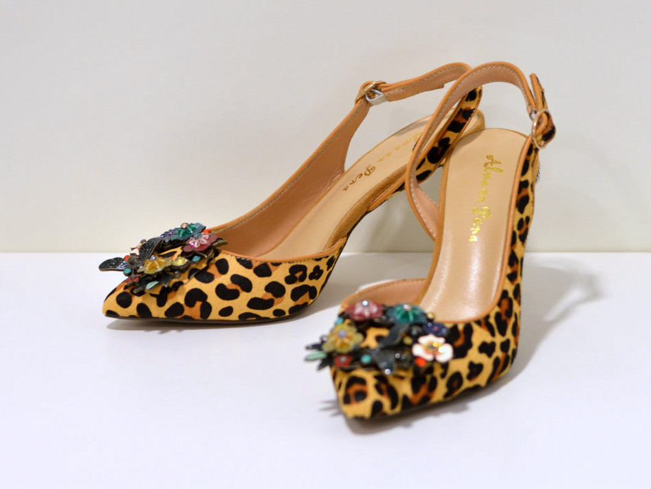 Alma en Pena Medium heels Pumps  LEOPARDO aus Cavalino Leder 