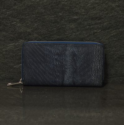 Ralph Gladen Geldbörse Haileder Zippwallet Haifisch Portemonnaie in natur blau