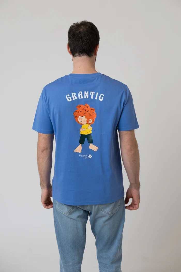 Bavarian Caps - HT104-2-2 T-Shirt "Grantler Klub: Pumuckl" - blau