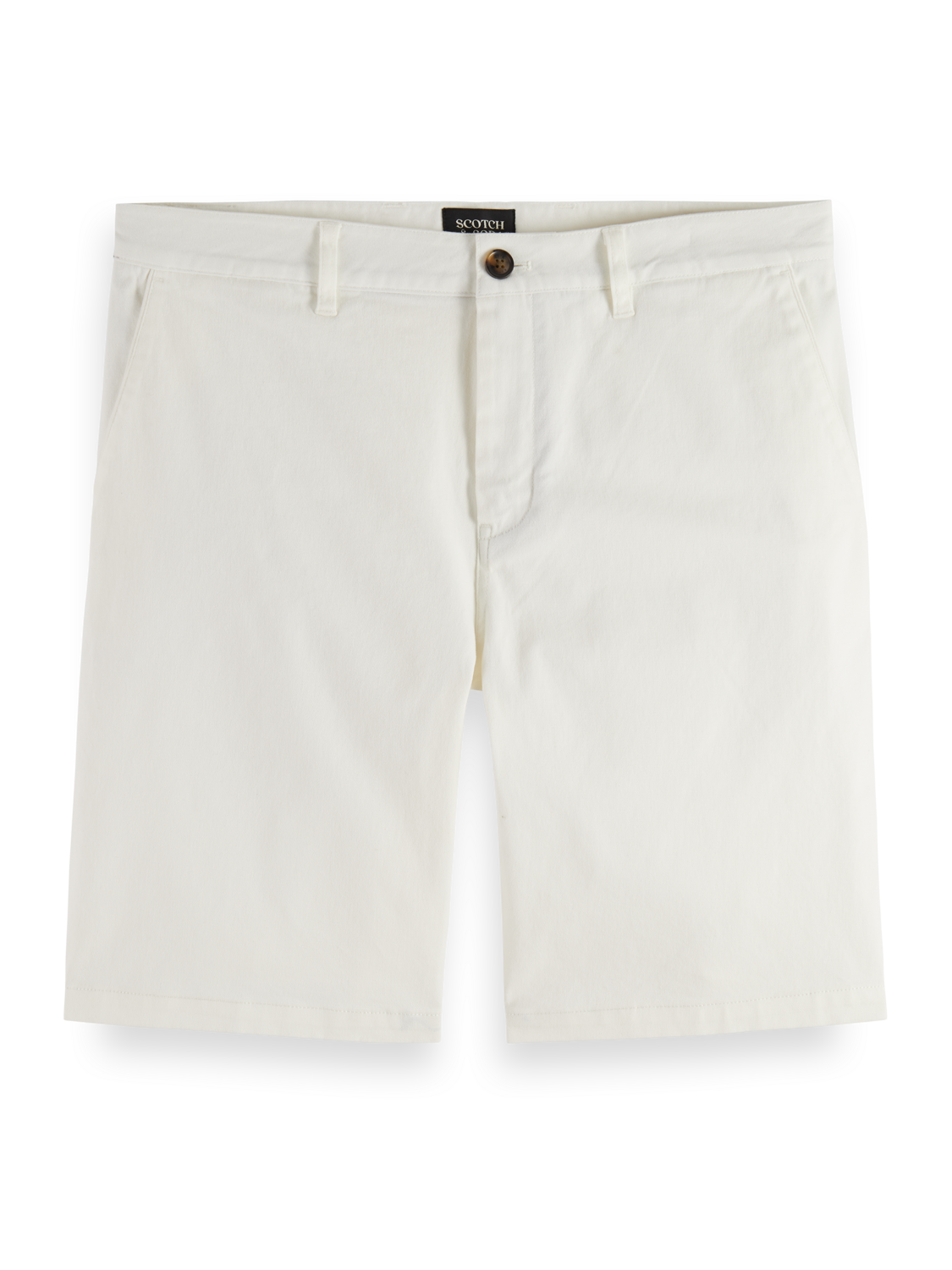 Scotch&Soda Chino Short CORE - STUART - COTTON-BLEND T off white