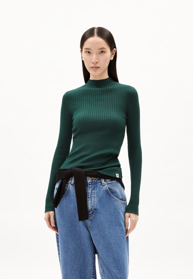 Armedangels ALAANIA Pullover aus Bio-Baumwolle in teal stone