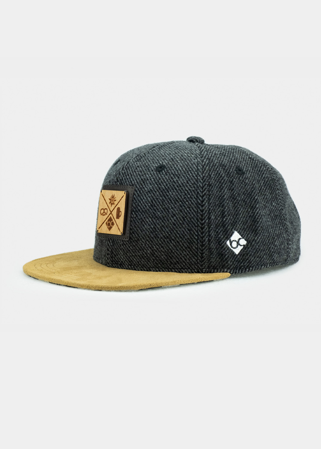 Bavarian Caps "Kreizweis Altbayern" Cap - dunkelgrau (Snapback)