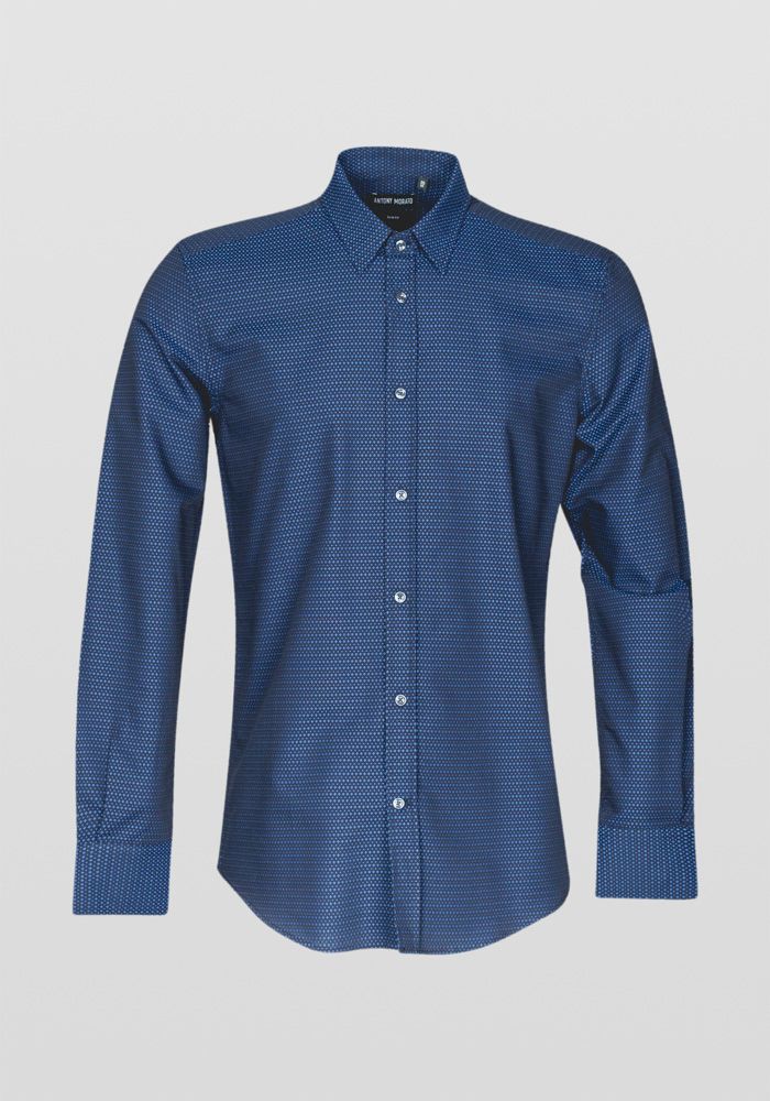 Antony Morato SHIRT MILANO SLIM FIT IN SOFT TOUCH JACQUARD COTTON