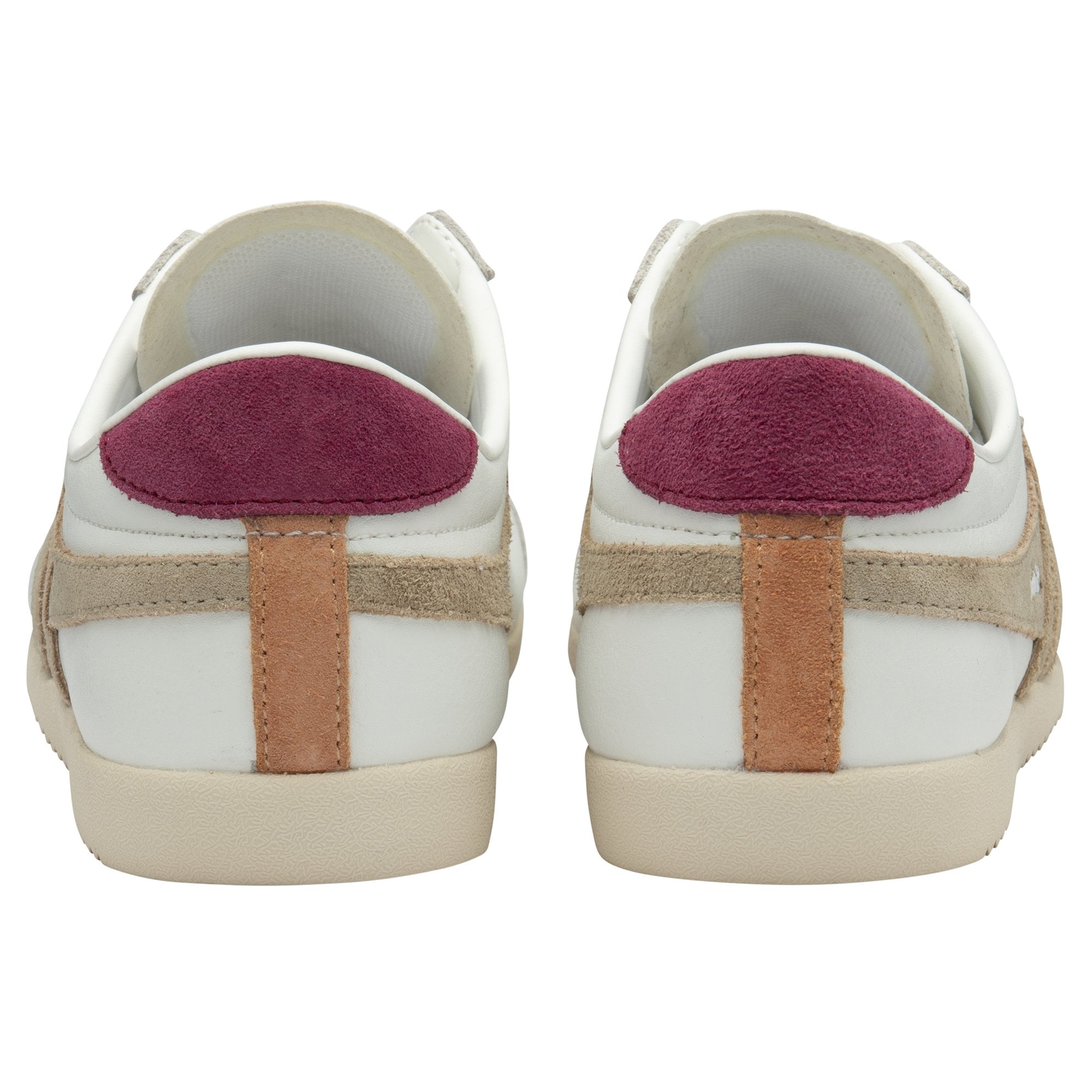 Gola Classics Women's Sneaker Bullet Pure Trainers in White/Bone/Cerise Gola Classics Women's Sneaker Bullet Pure Trainers in White/Bone/Cerise