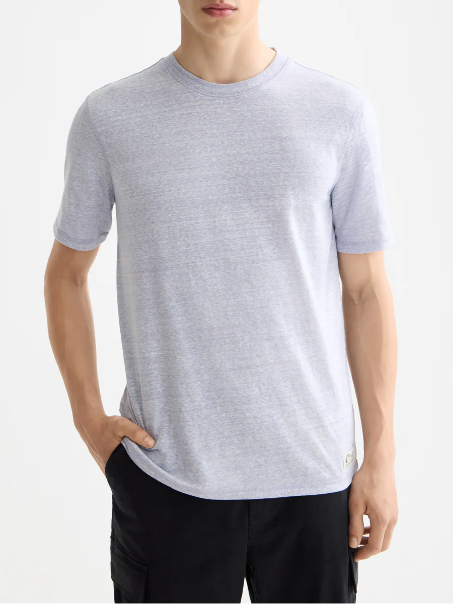 Scotch & Soda Regular Melange T-shirt für Herren in Languid Lavender Melange
