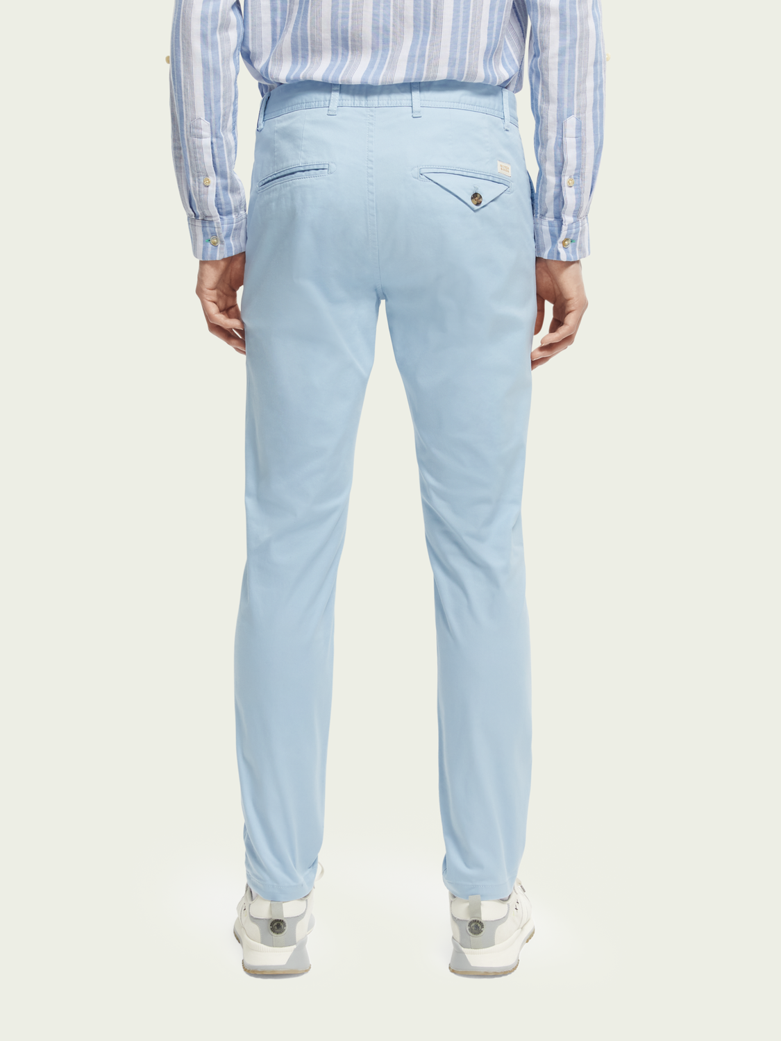 Scotch&Soda Herren Mott Chino im Super Slim Fit hellblau