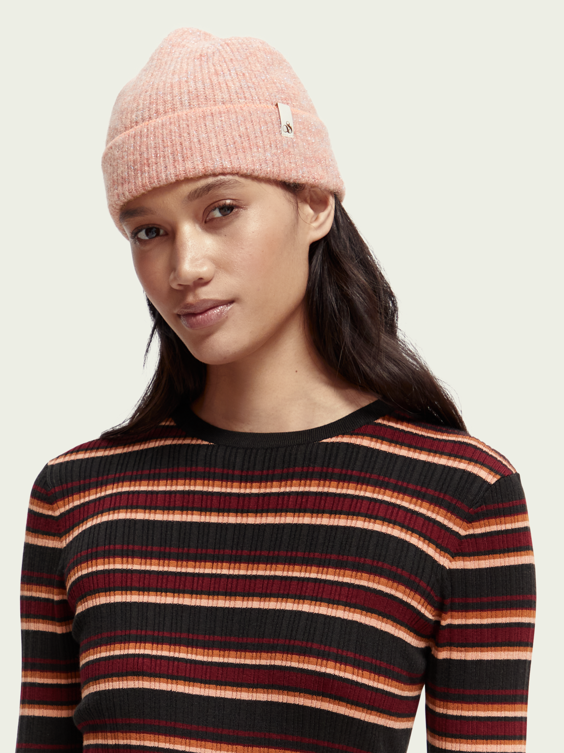 Scotch&Soda super softe Mütze in Pink Icing Mel
