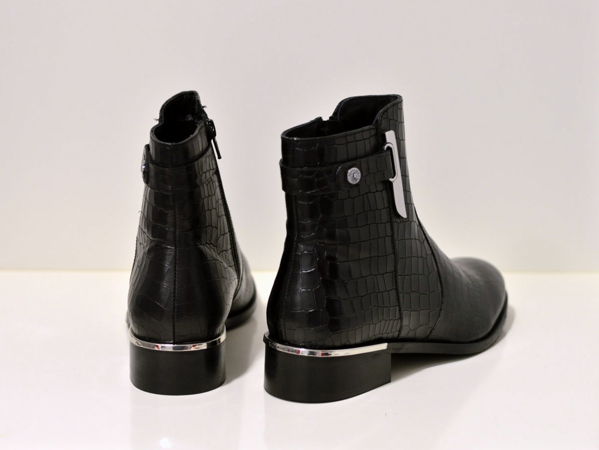 Copenhagen Shoes Allisa - Stiefelette - Crocco black